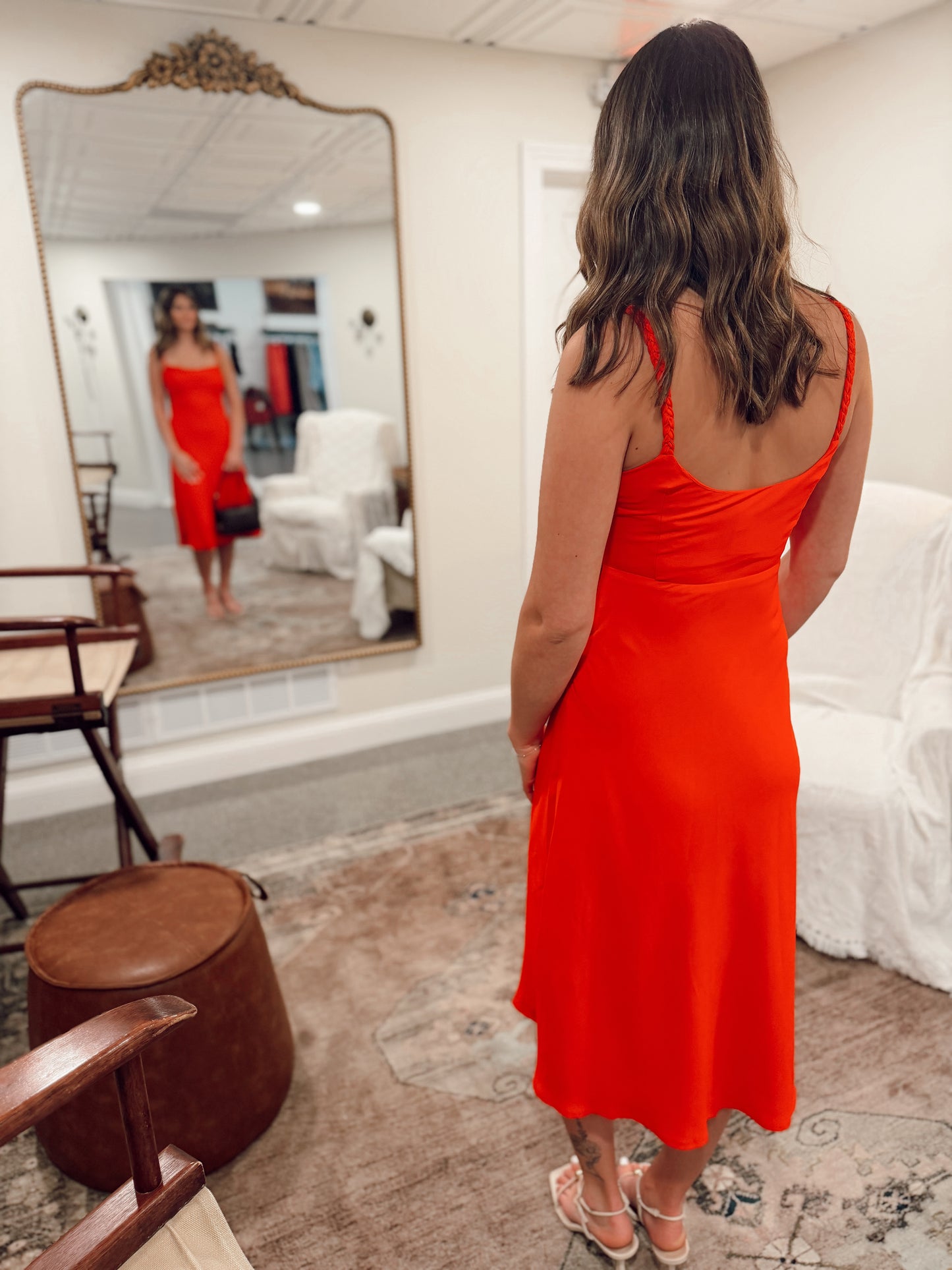 The Scarlet Hour Midi Dress