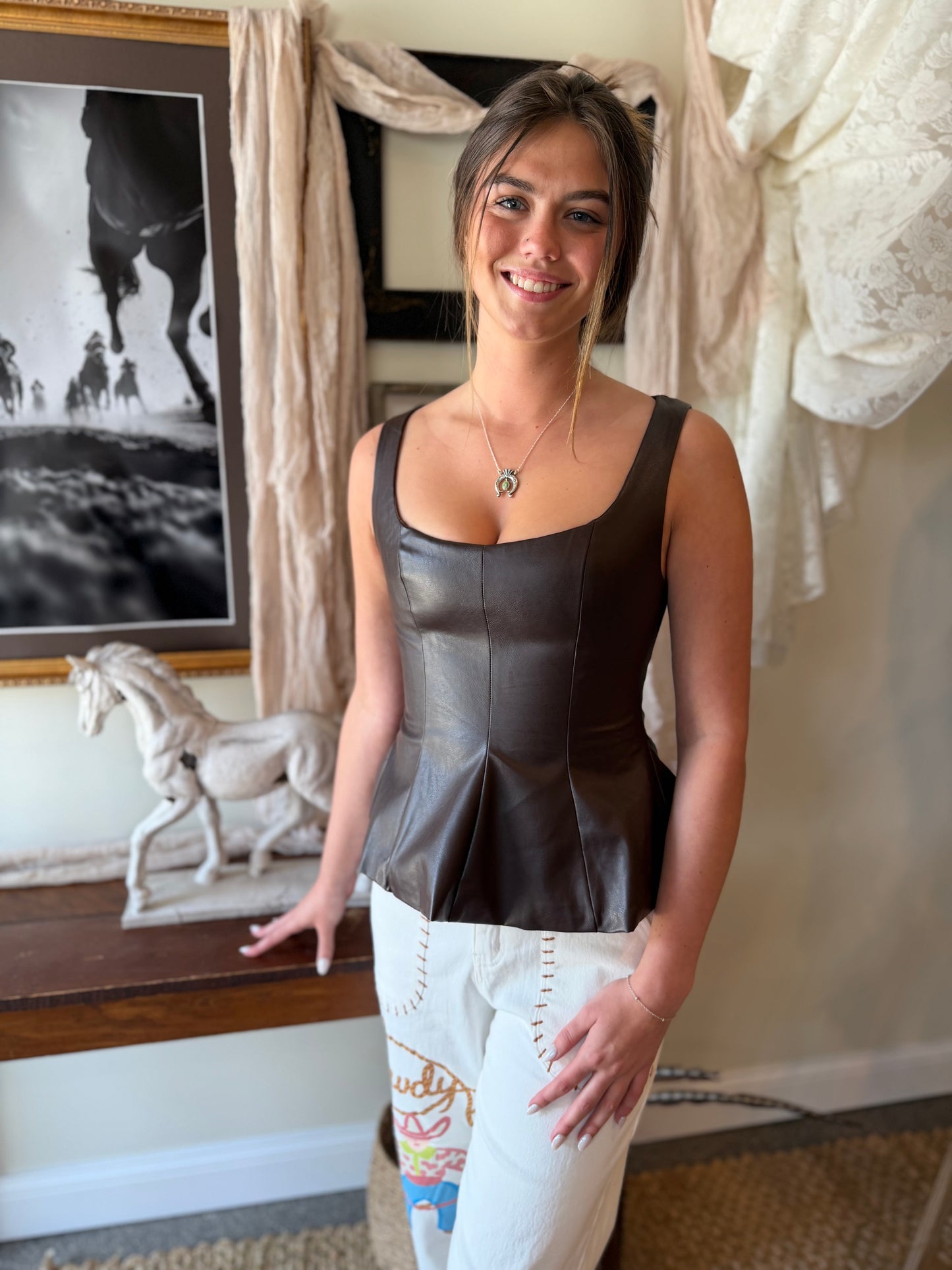 The Midnight Muse Peplum Top