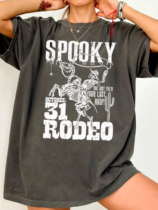 The Spooky Rodeo Tee – Comfort Color Pepper