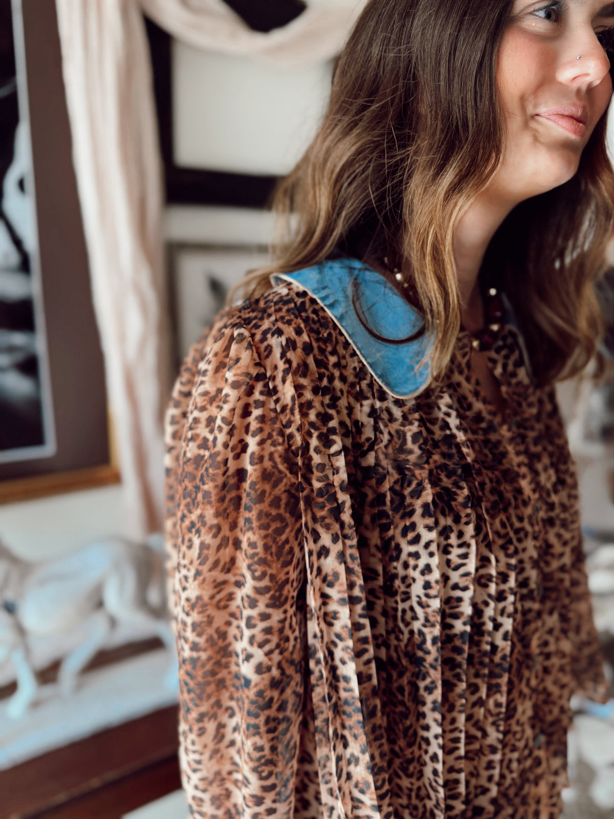 Dessert Bloom Cheetah Top