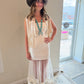 Emmelines Ivory Fringe Vest