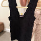 Textured Black Knit Tank
