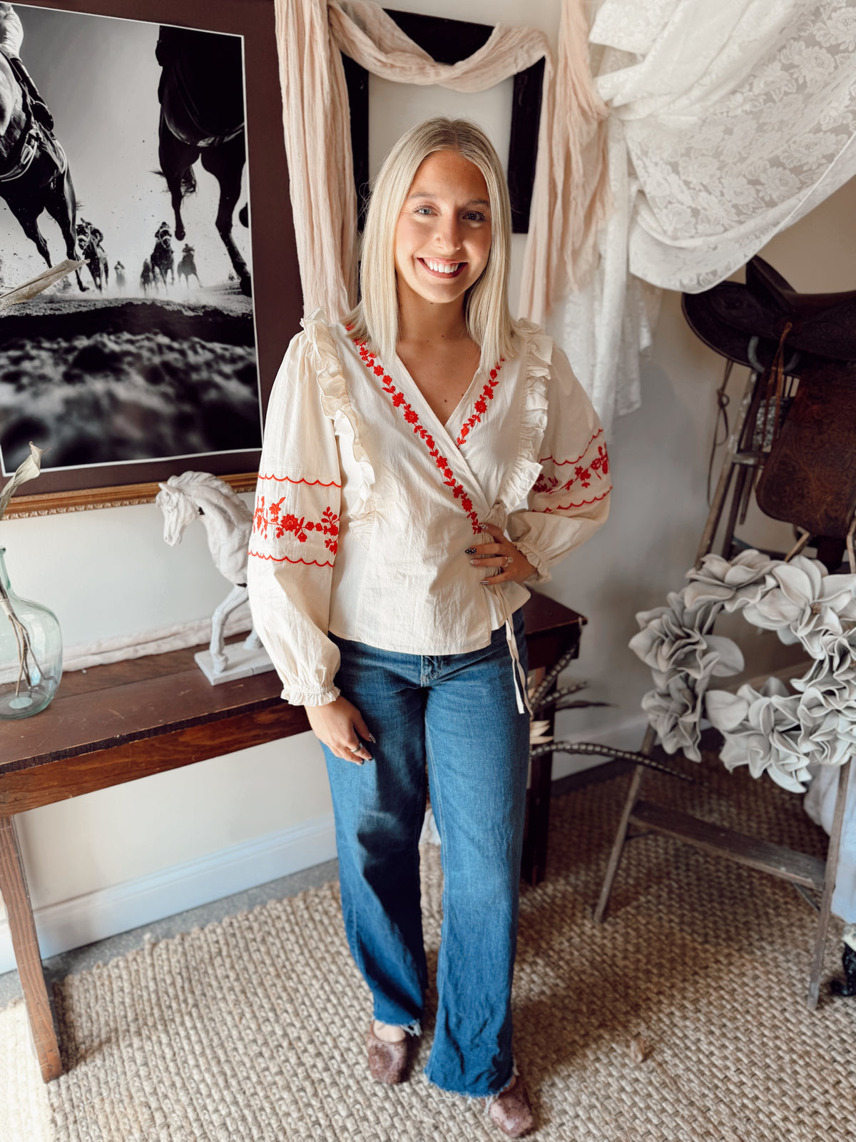 The Sonnet Blouse - Cream
