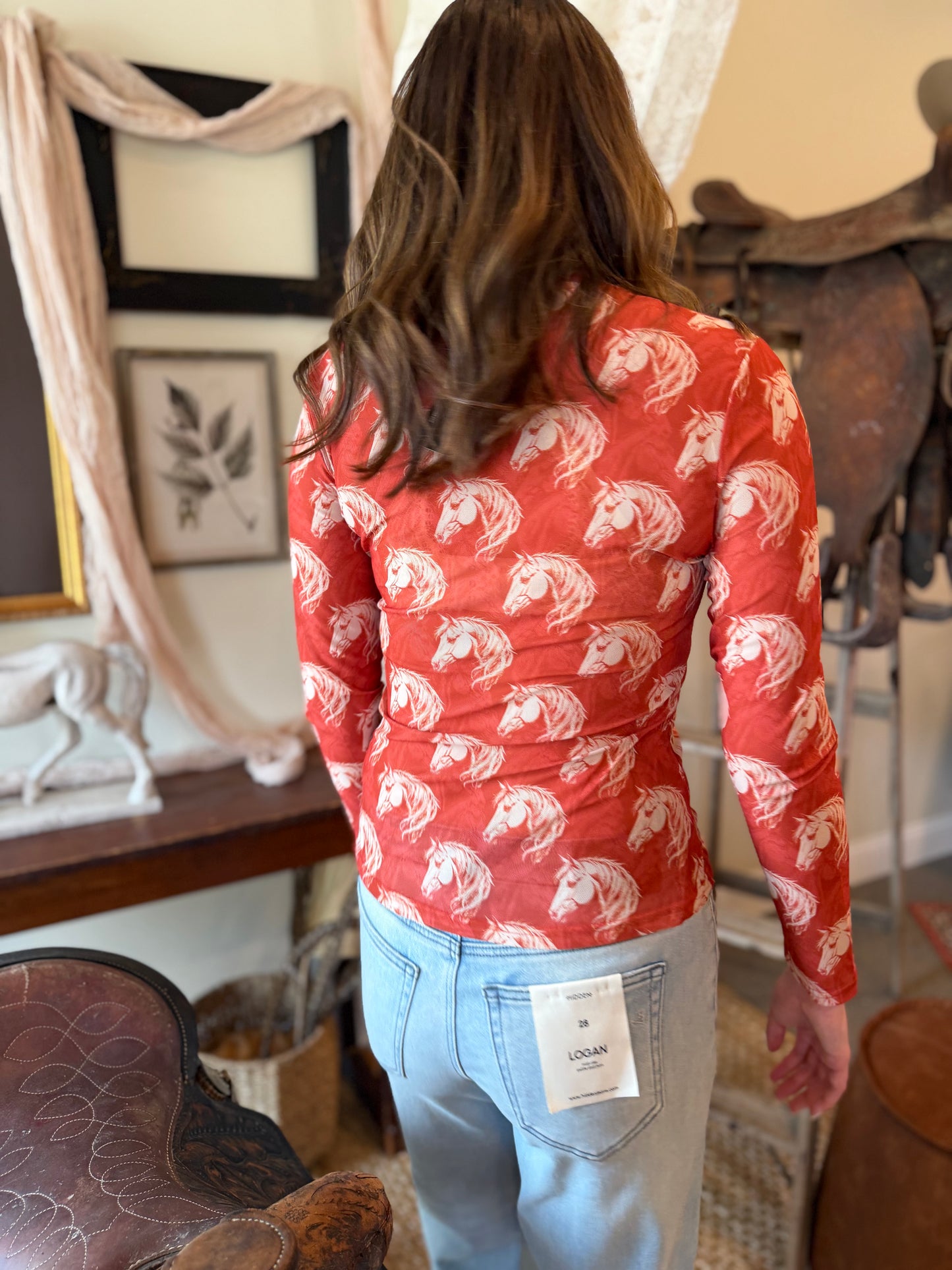 The Wild Horse Mesh Top
