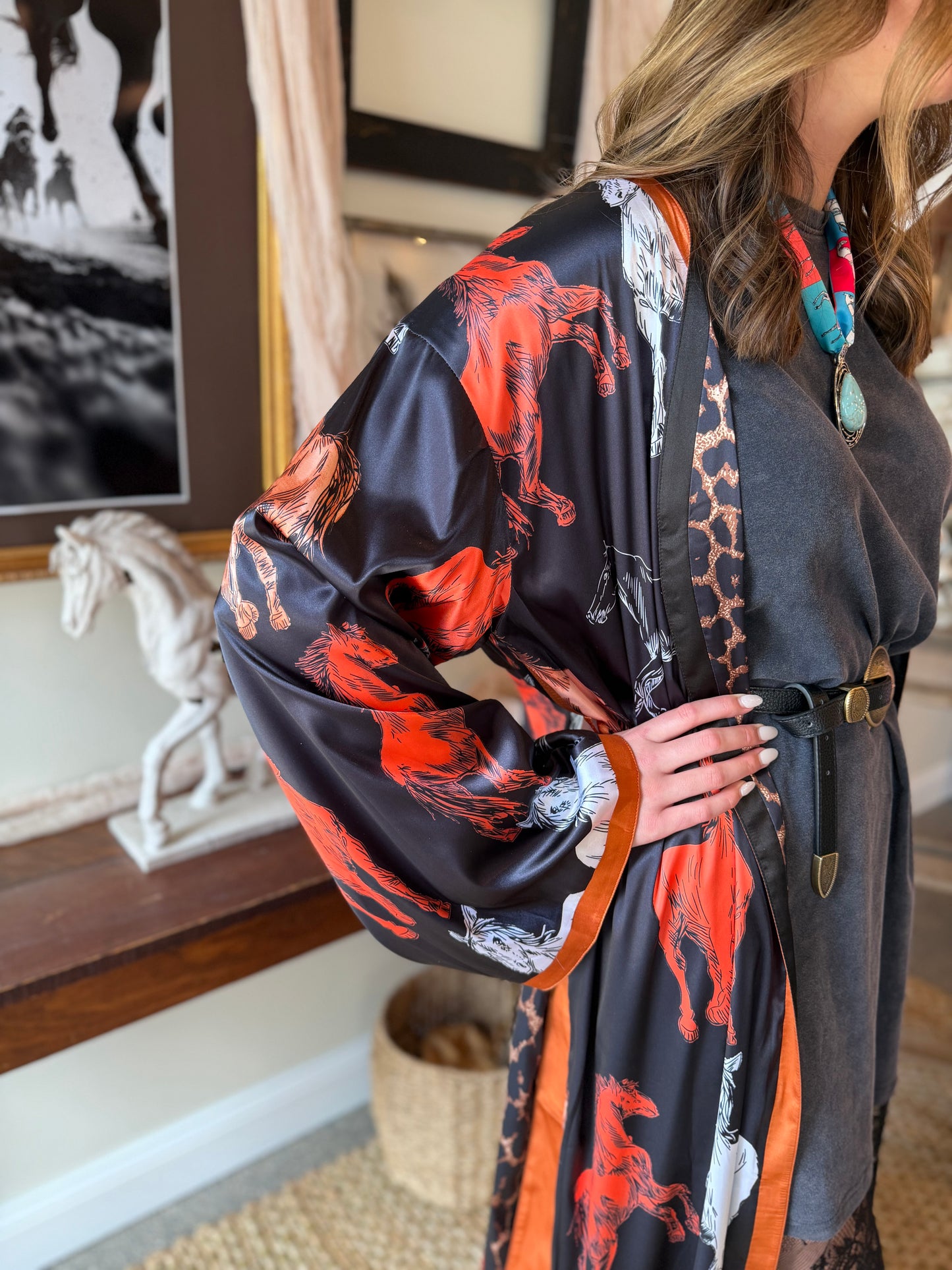 The High Plains Heiress Silk Kimono