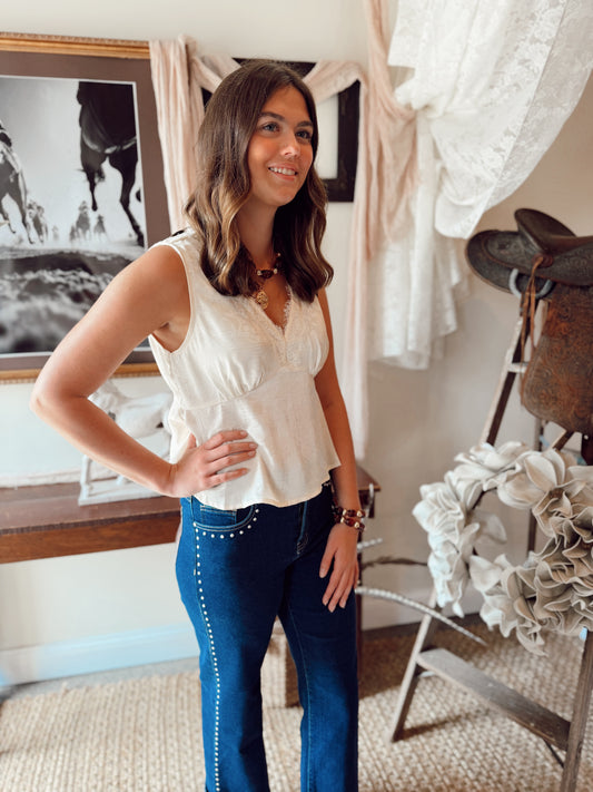 The Estelle Tank - Ivory