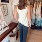 The Heirloom Lace Satin Tank