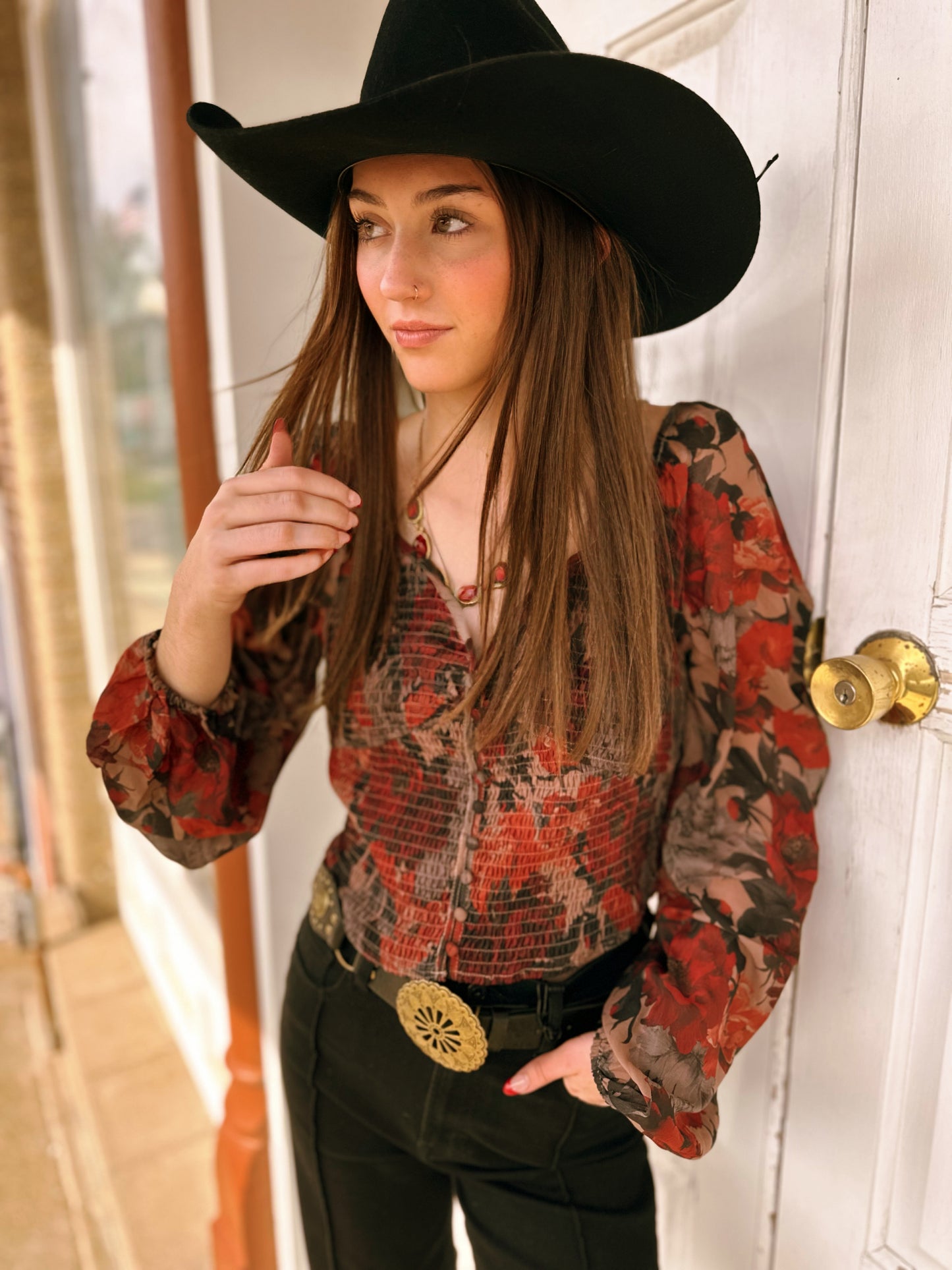 Floral Sweetheart Corset Top