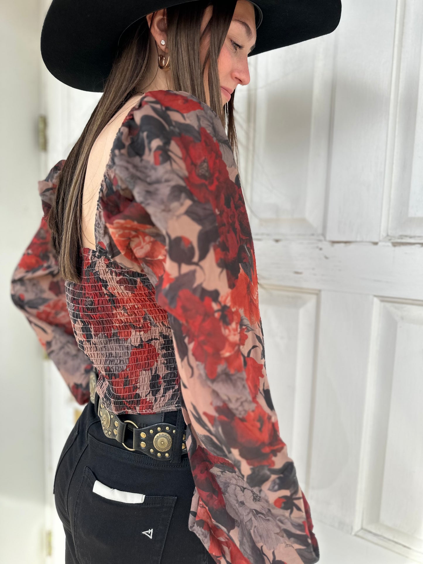 Floral Sweetheart Corset Top