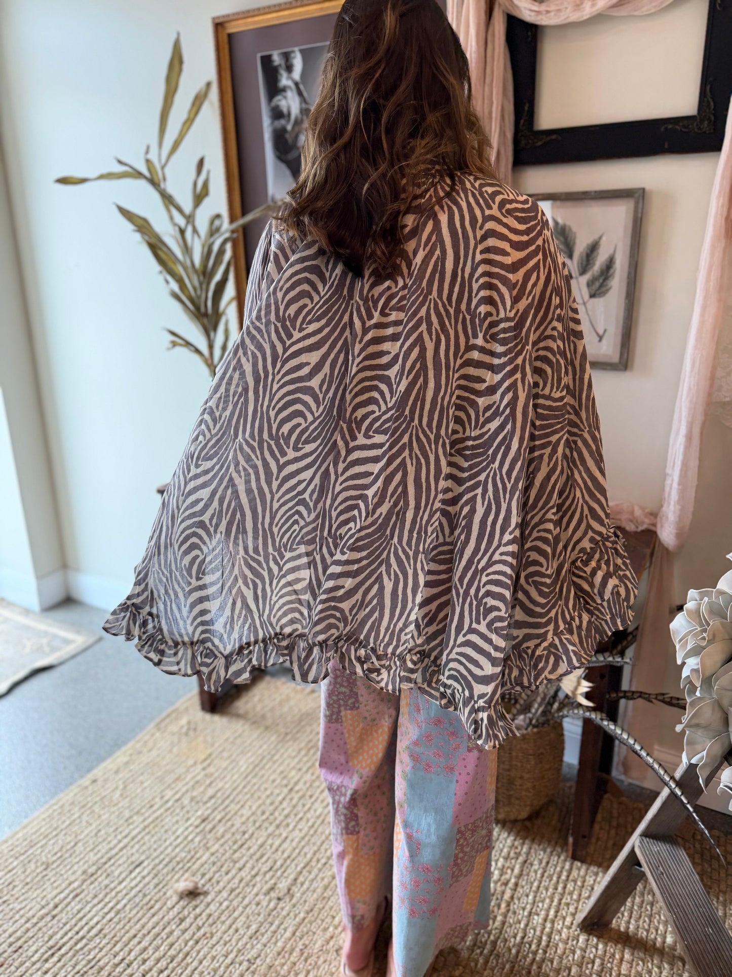 The Marlowe Zebra Blouse