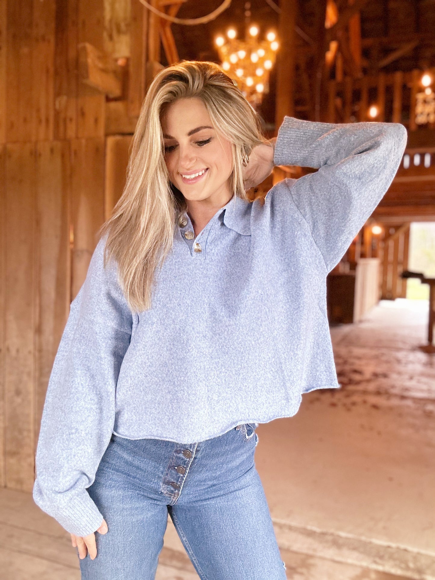 Genevieve’s Collared Sweater