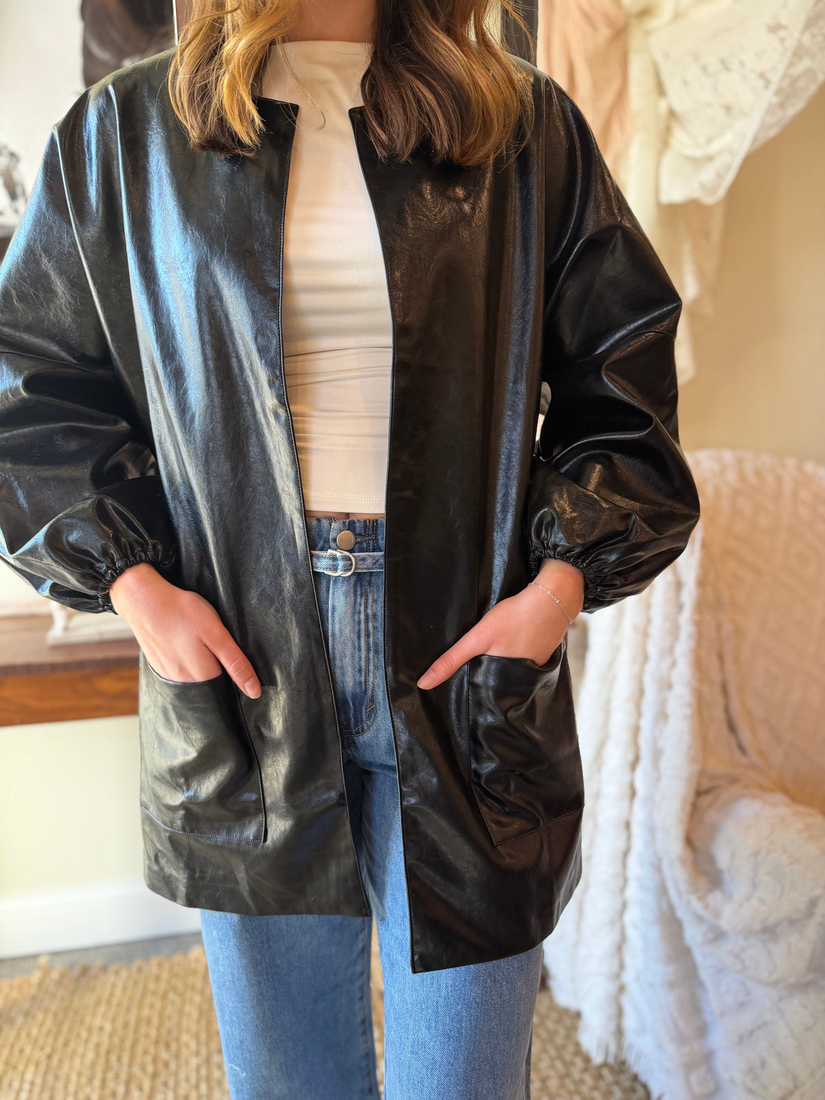 The Kensington Leather-Look Jacket