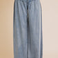 Denim Volume Wide Legs Pants