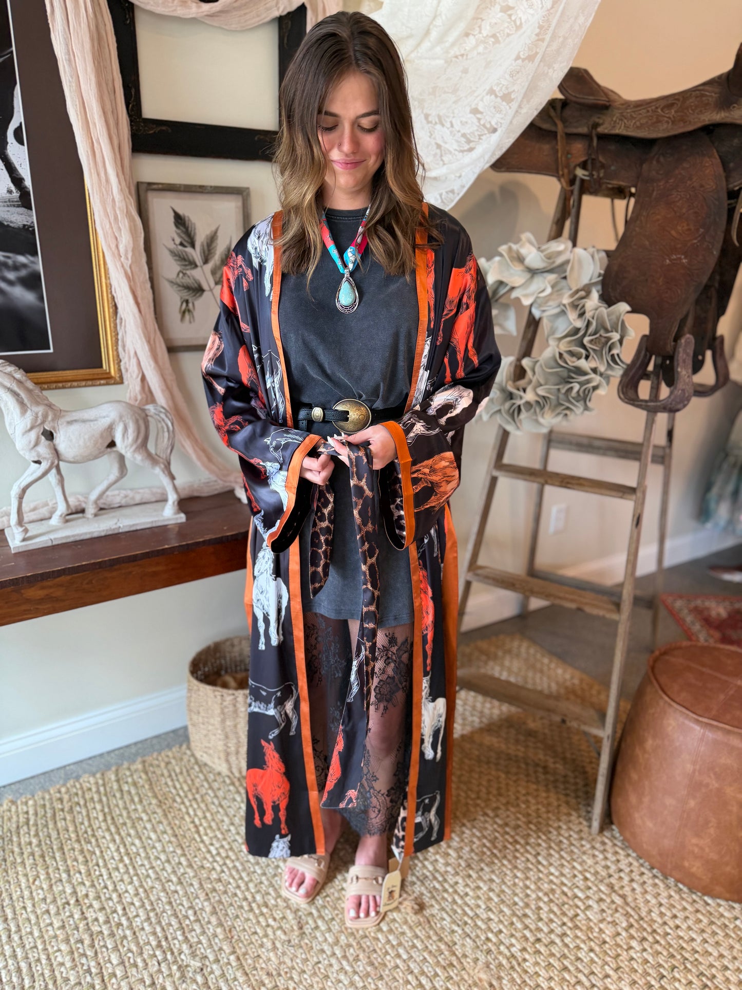 The High Plains Heiress Silk Kimono