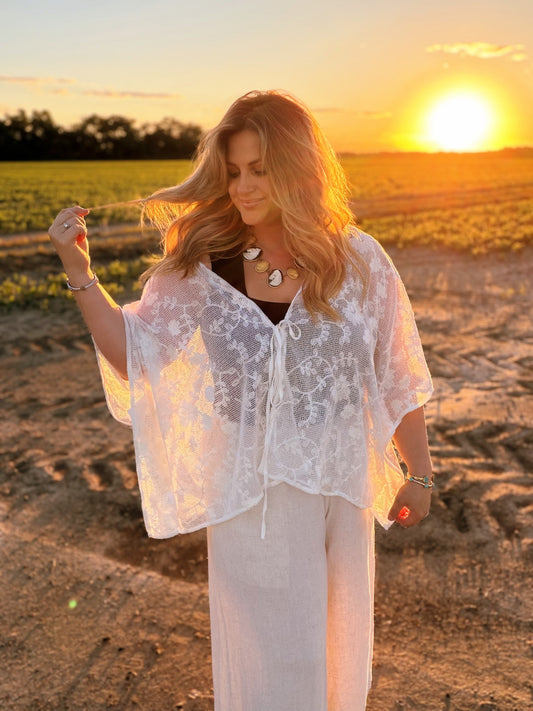 Floral Lace Cover-Up
