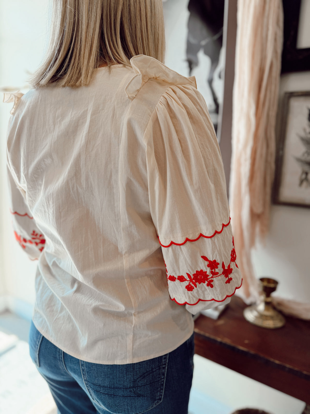 The Sonnet Blouse - Cream