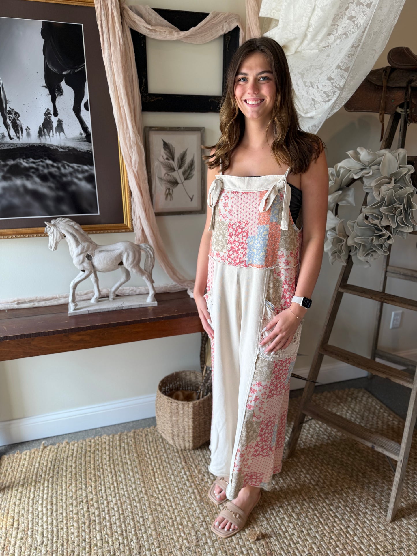 Patch Work Summer Overalls