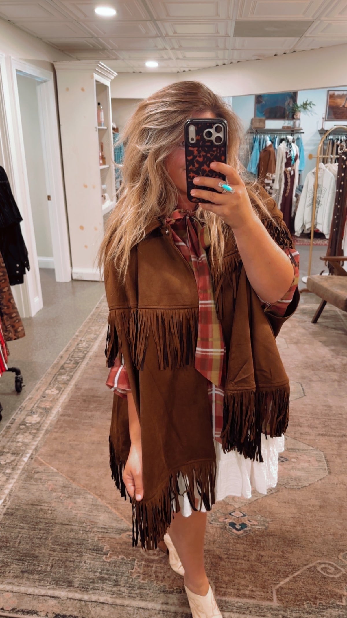 The Foxwood Fringe Cape