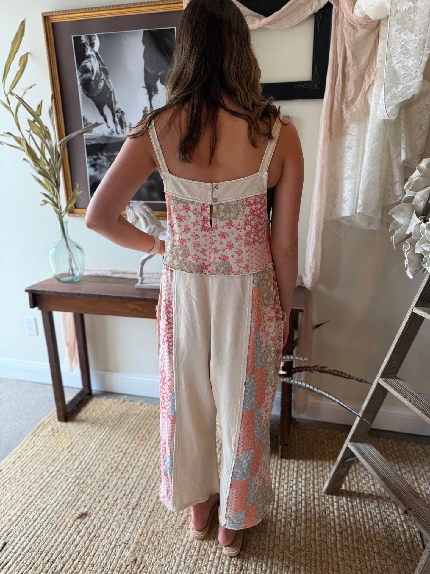 Patch Work Summer Overalls