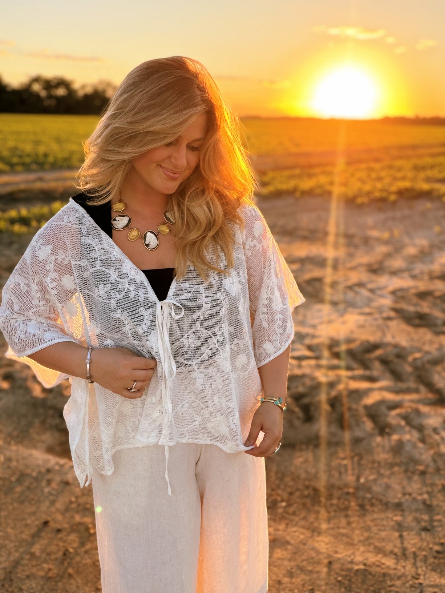 Floral Lace Cover-Up