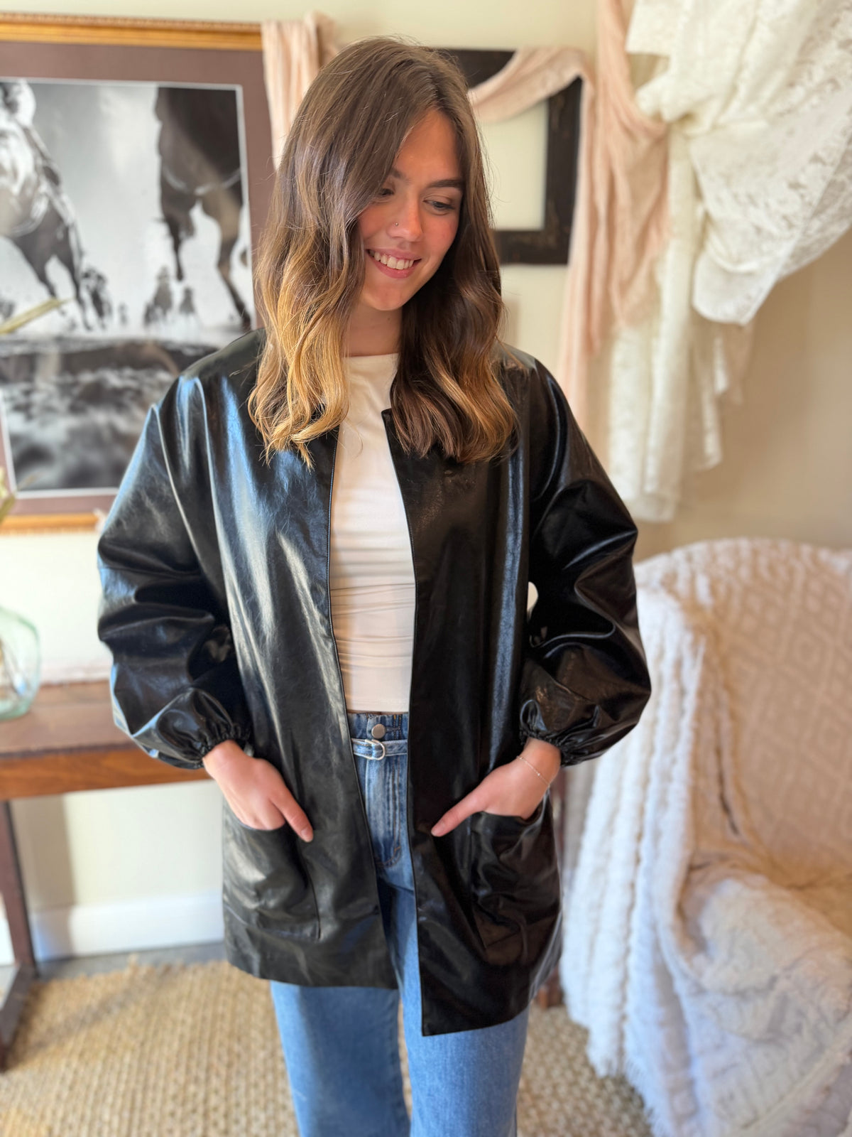The Kensington Leather-Look Jacket