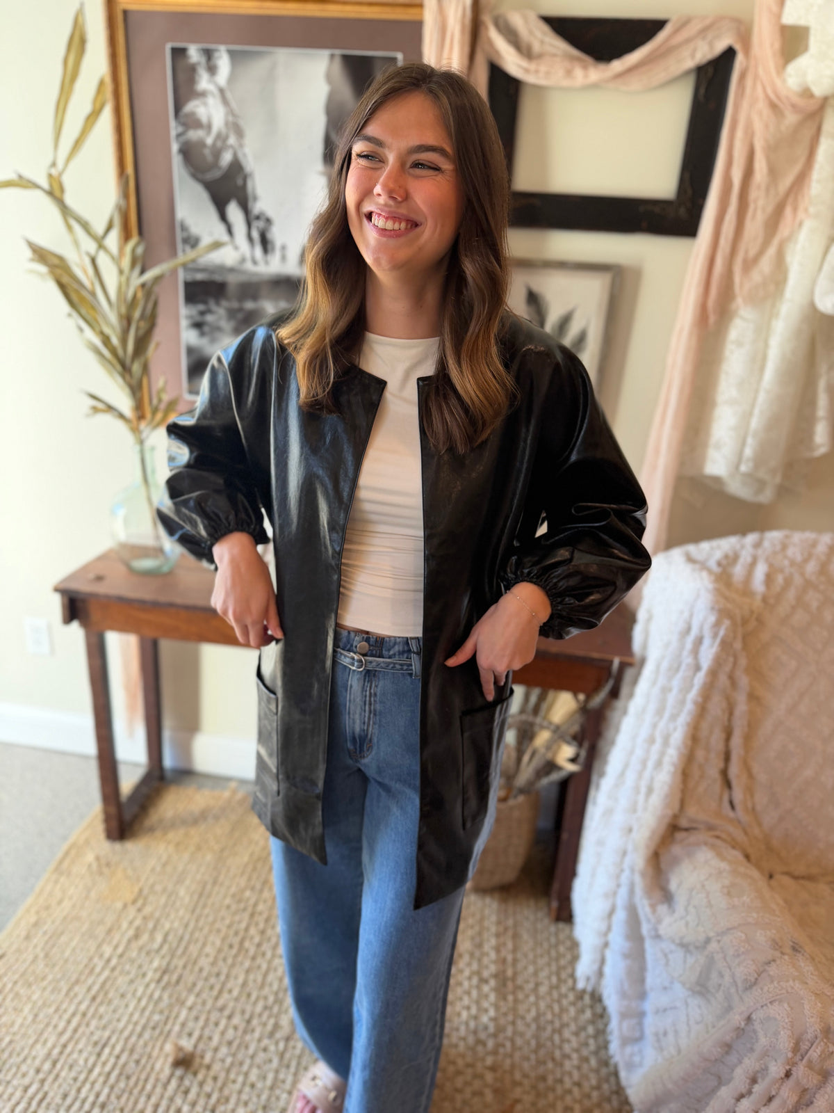 The Kensington Leather-Look Jacket