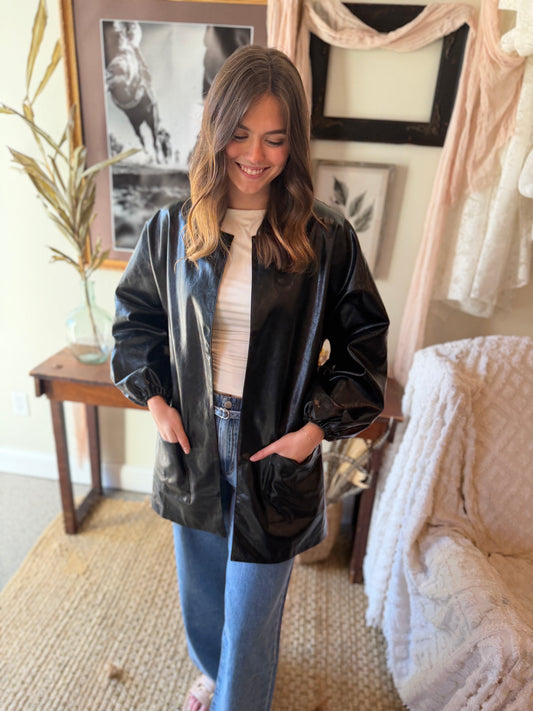 The Kensington Leather-Look Jacket