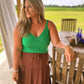 Sunset Swing Skirt - Chocolate