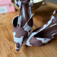 The Darleane Cowhide Heel