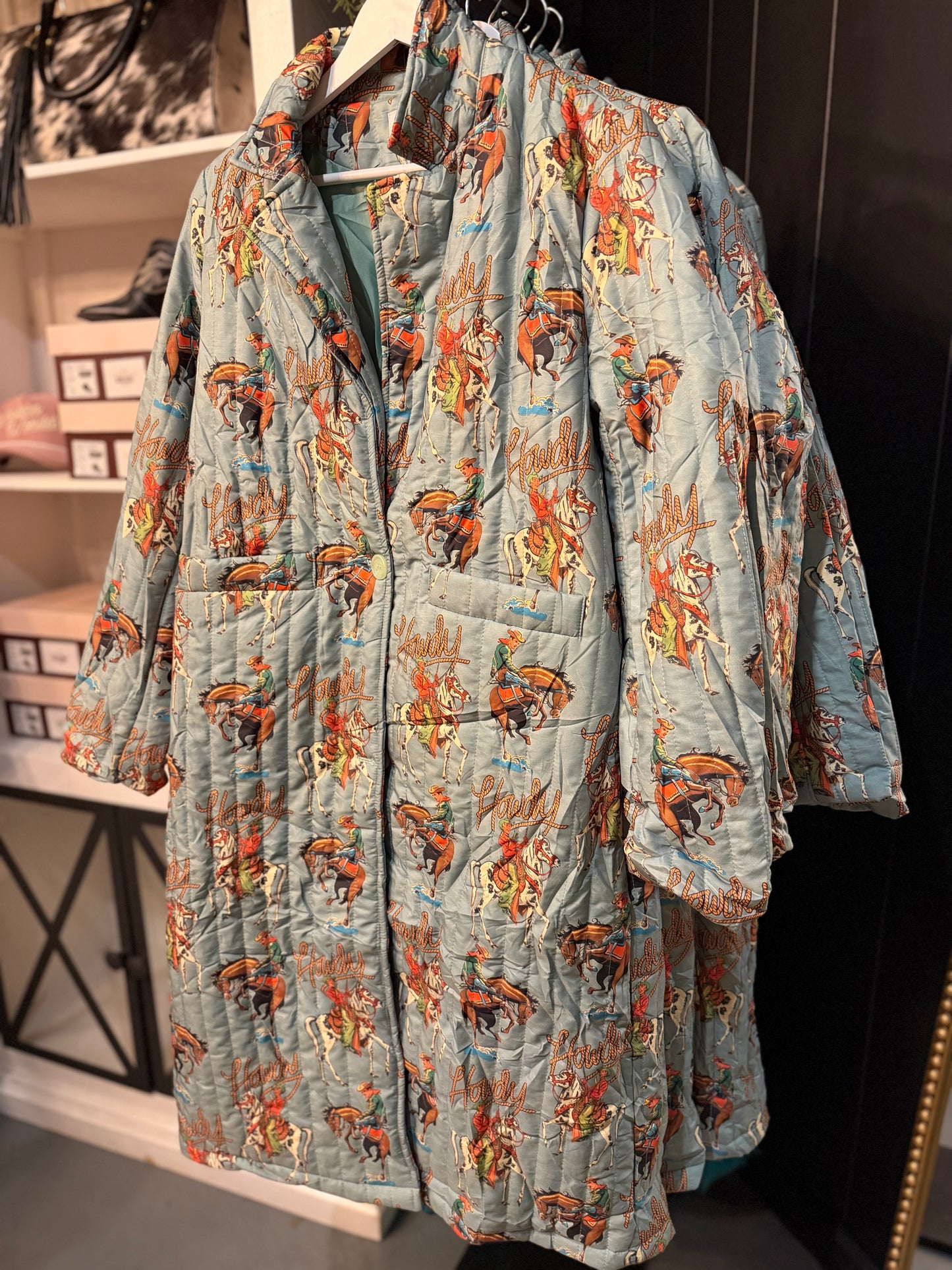 Howdy Quilted Cowboy Jacket