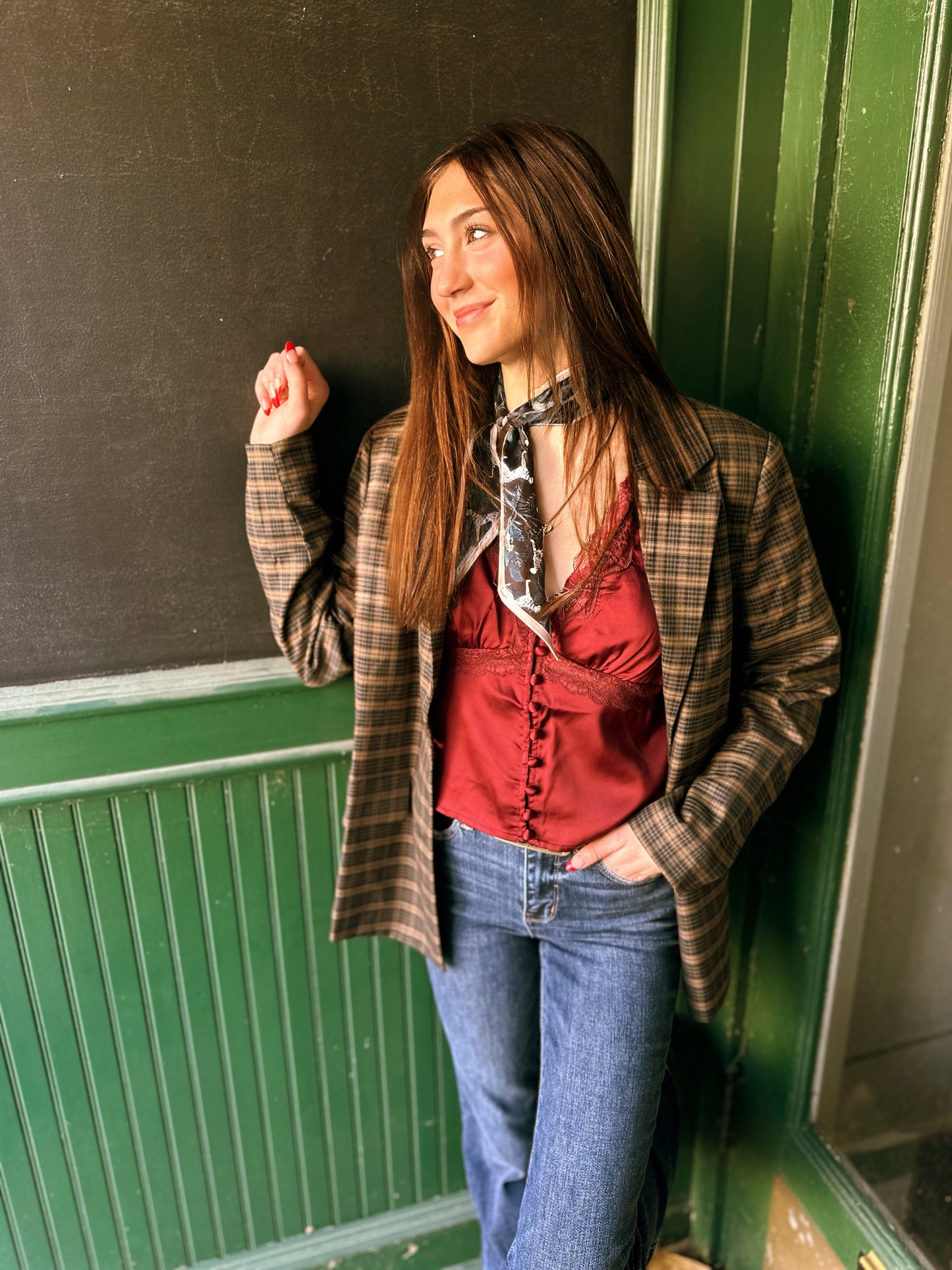 Derby Plaid Blazer