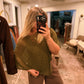 The Cordelia Dot Cape - Olive