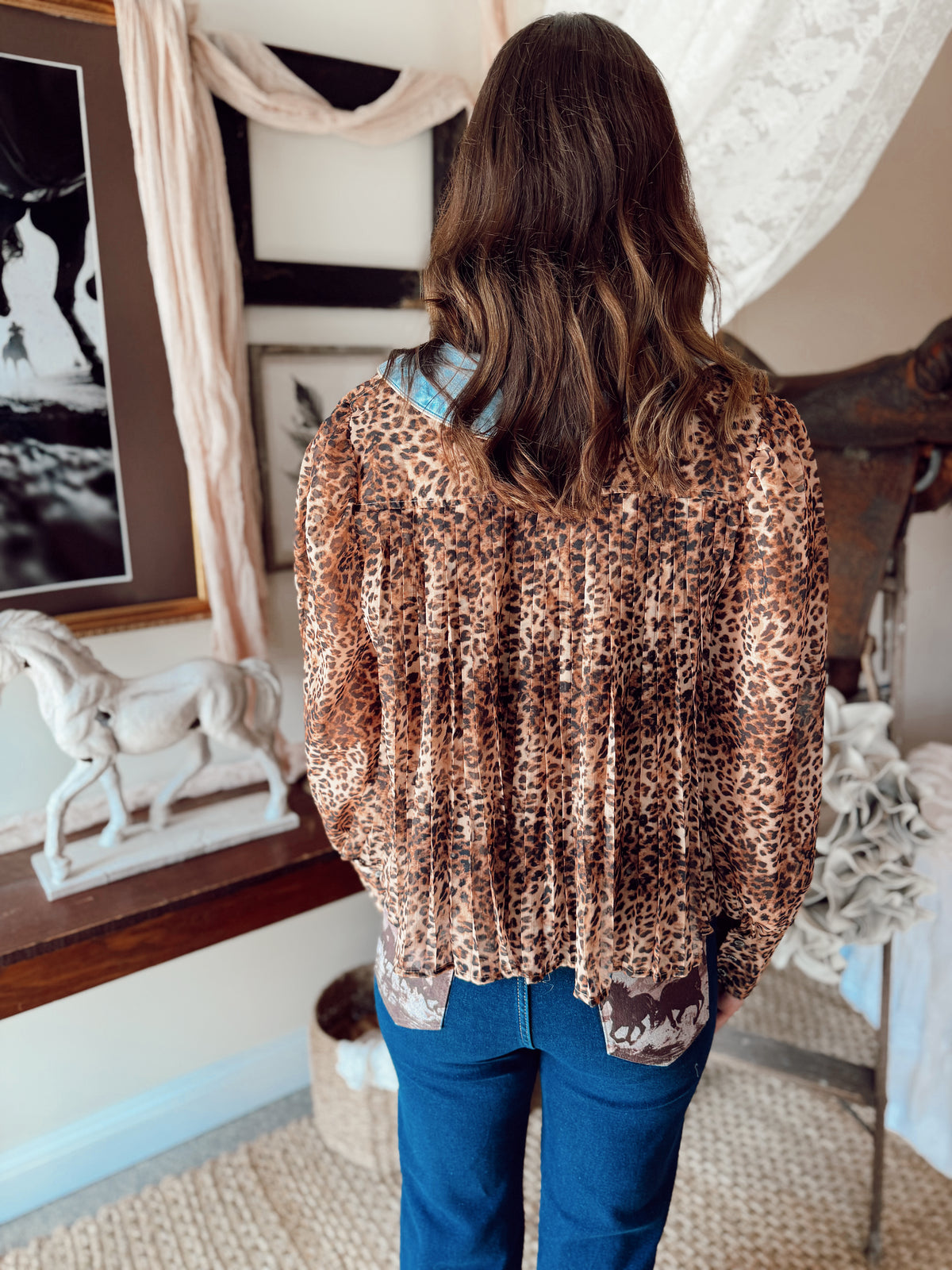 Dessert Bloom Cheetah Top
