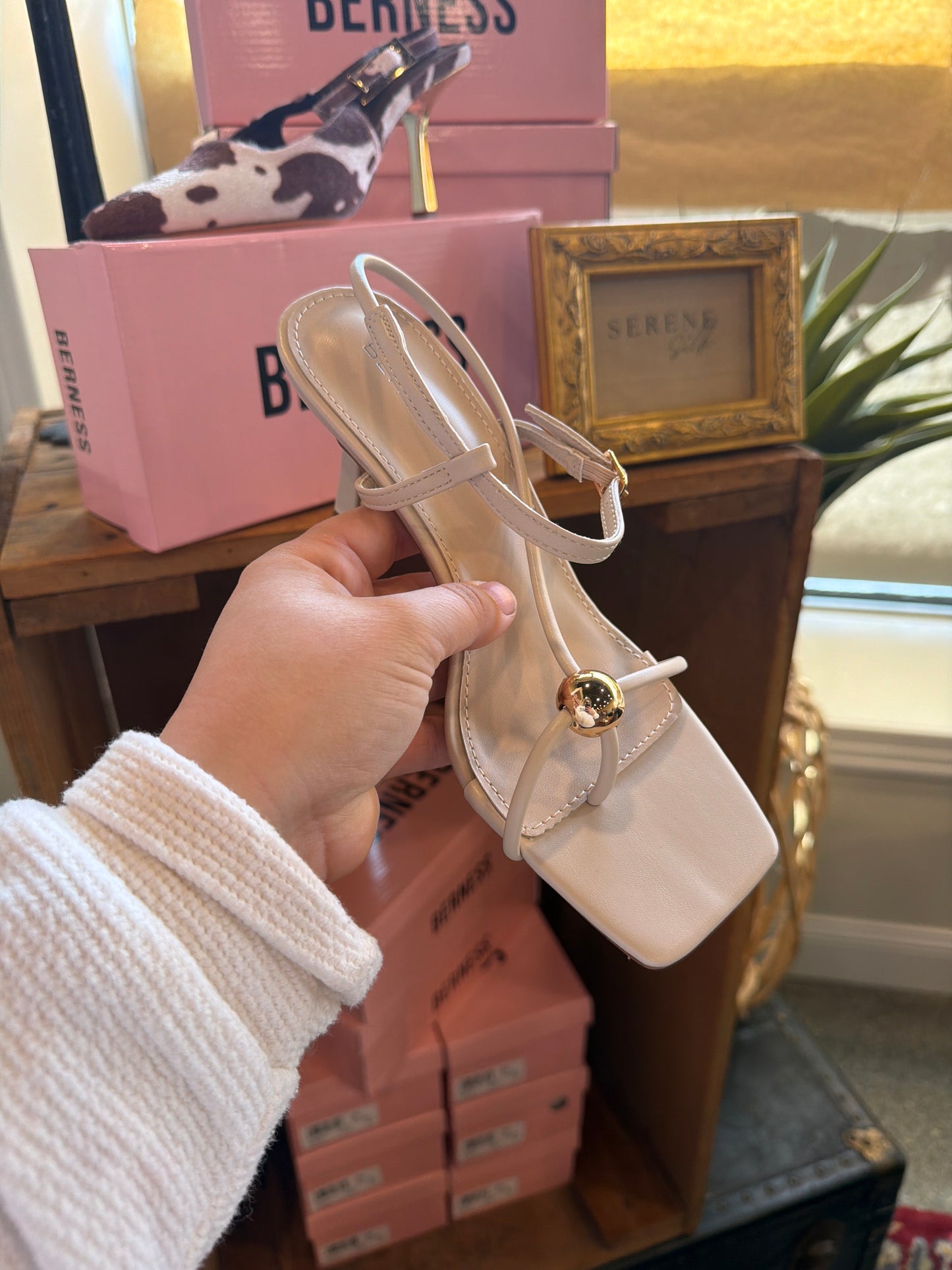The Hisako Heel Beige