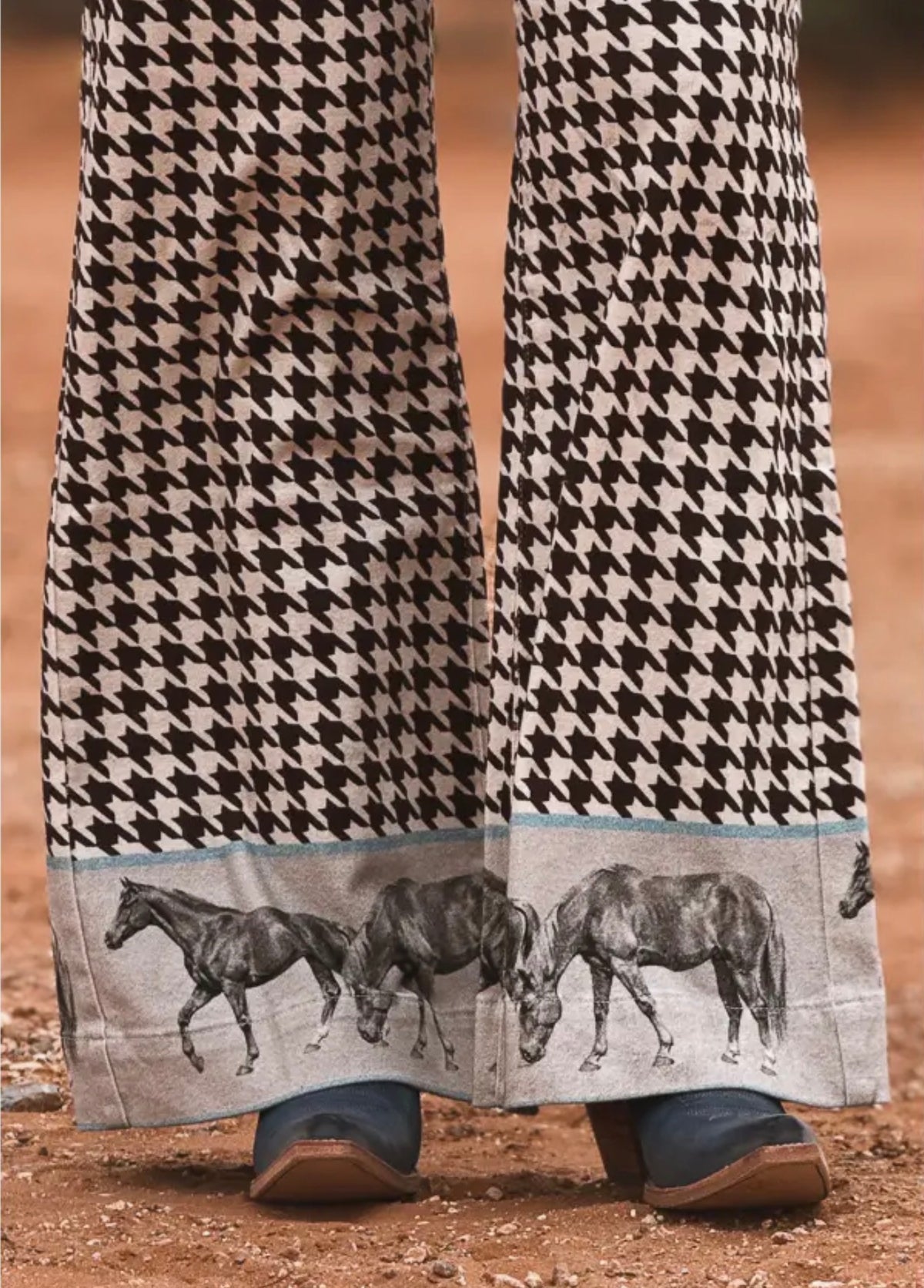 Houndstooth & Horses Pant