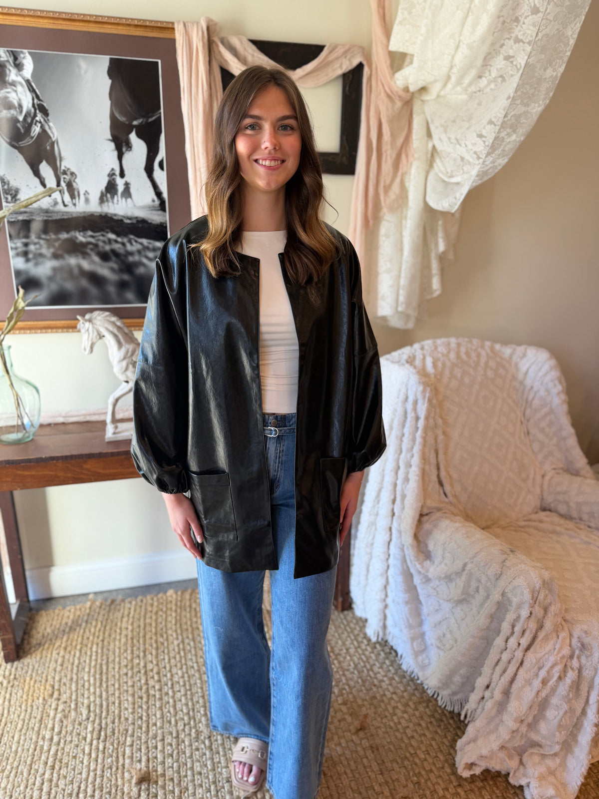 The Kensington Leather-Look Jacket