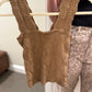 Textured Tan Knit Tank