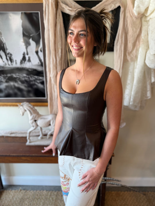 The Midnight Muse Peplum Top