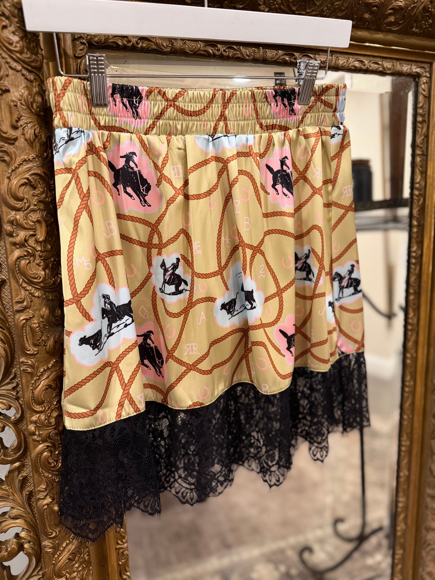 The Saddle Silk Skort