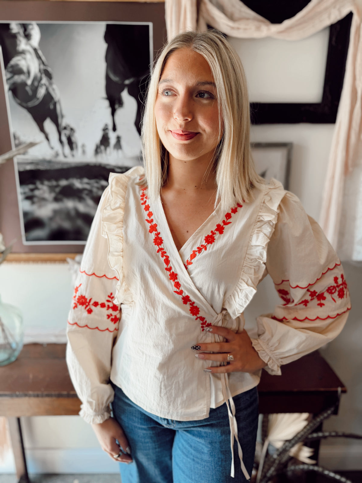 The Sonnet Blouse - Cream