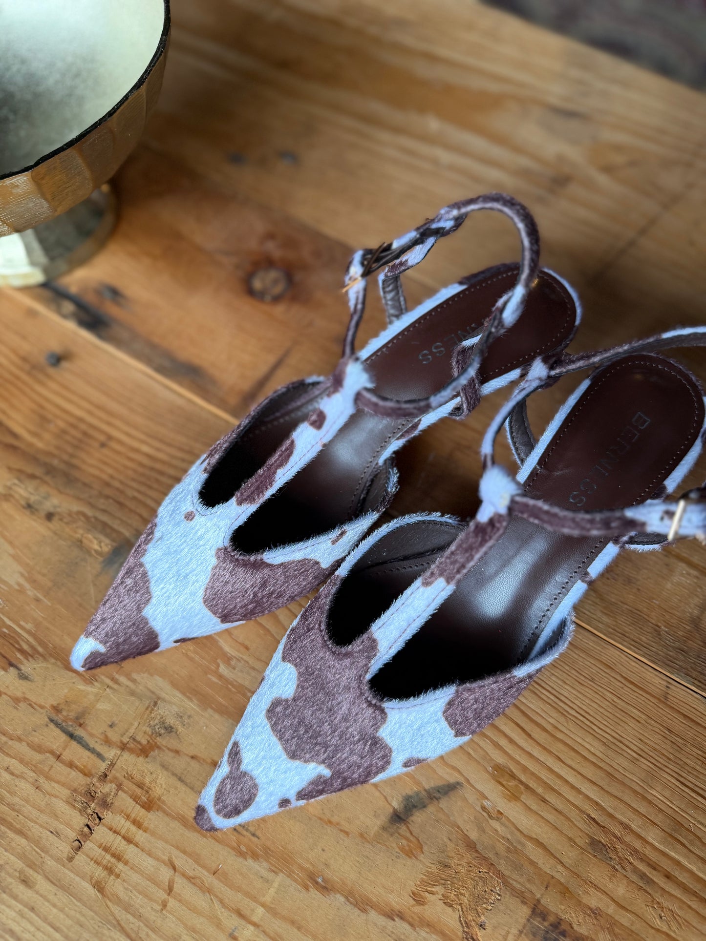 The Darleane Cowhide Heel