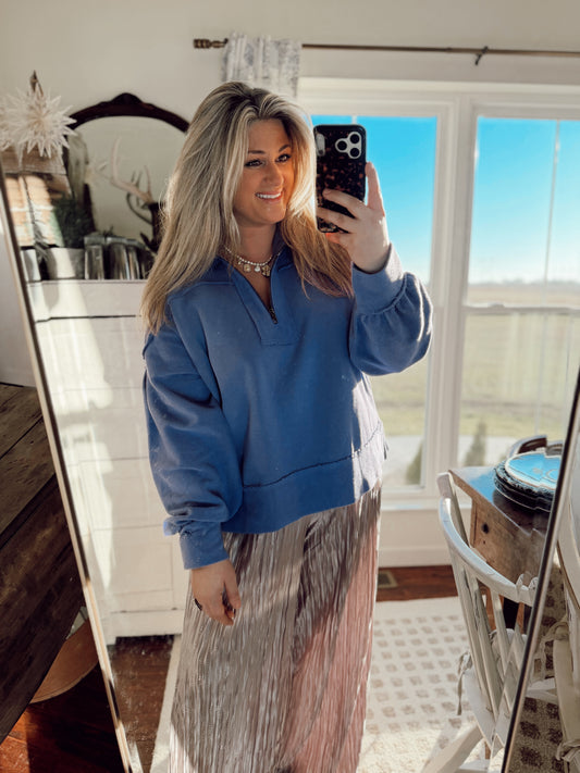 Switchback Purple Pullover