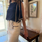 The Briar Bow Top - Navy