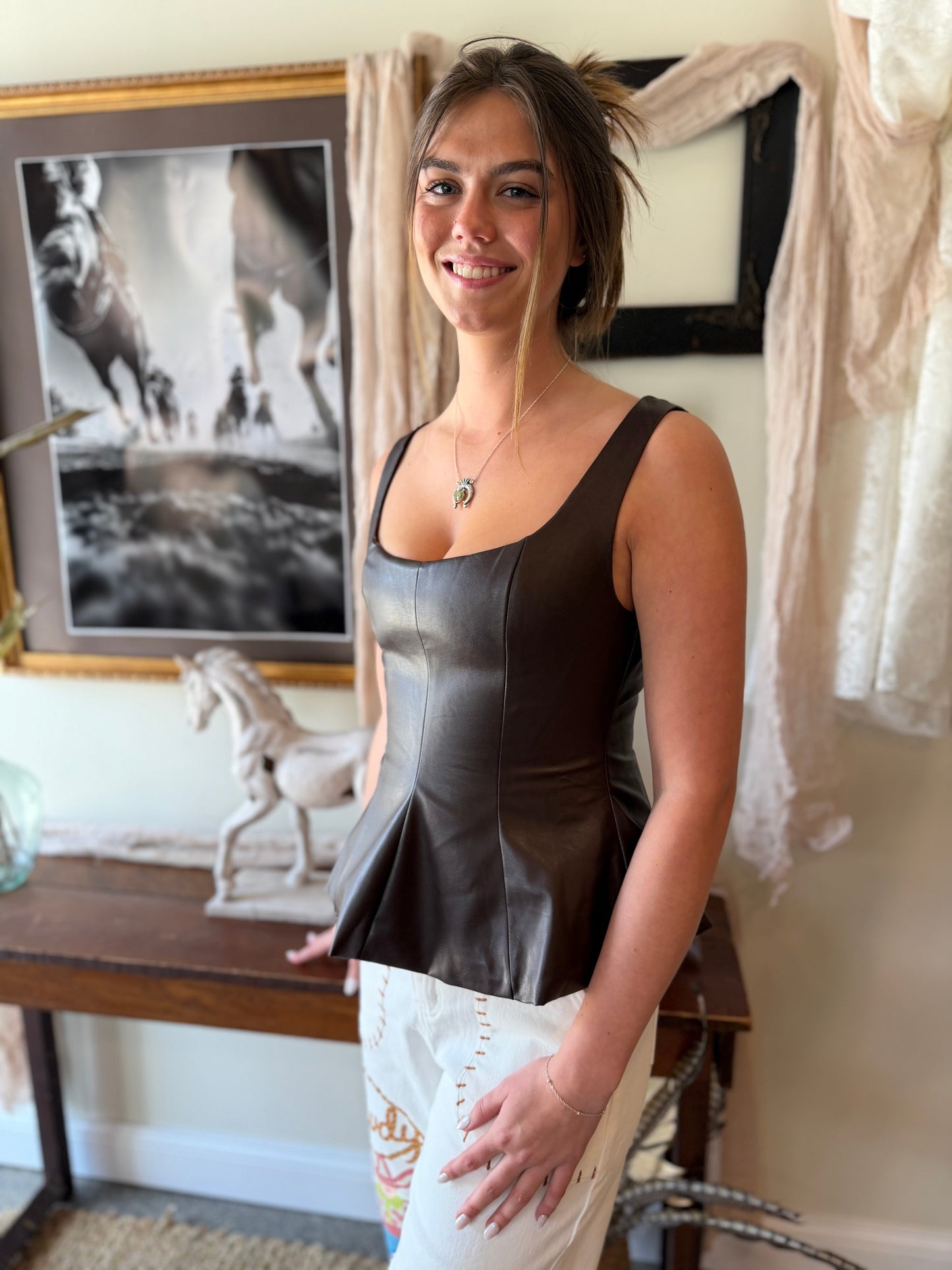 The Midnight Muse Peplum Top