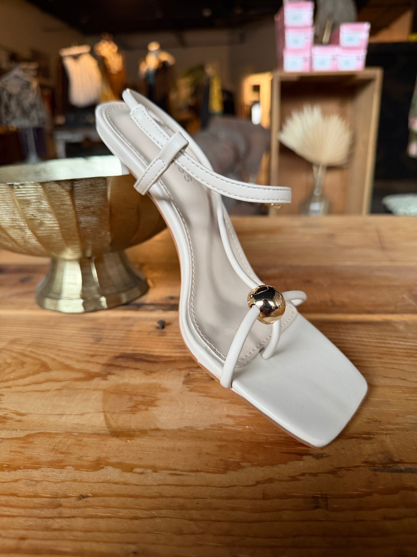 The Hisako Heel Beige