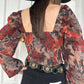 Floral Sweetheart Corset Top