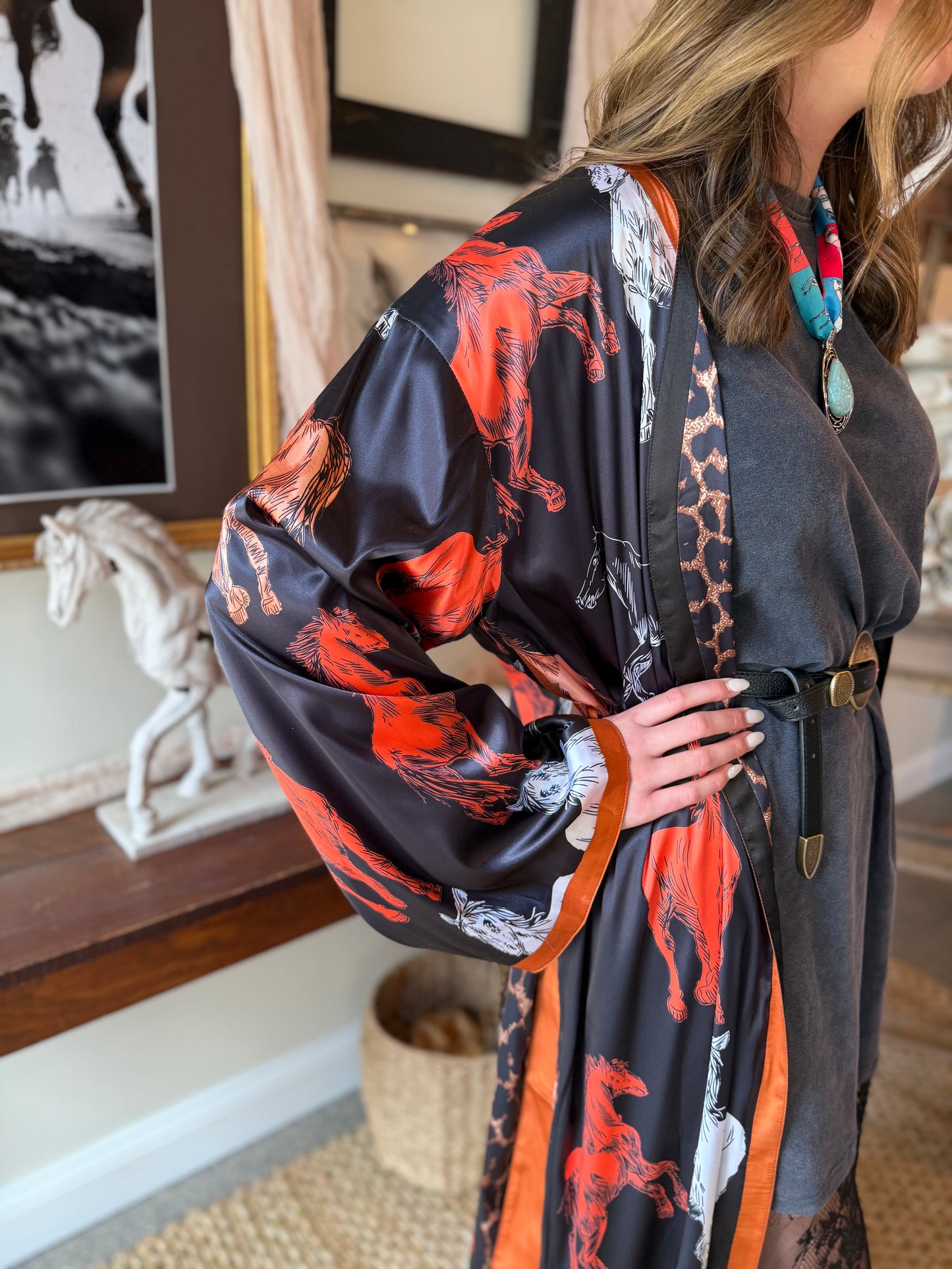 The High Plains Heiress Silk Kimono