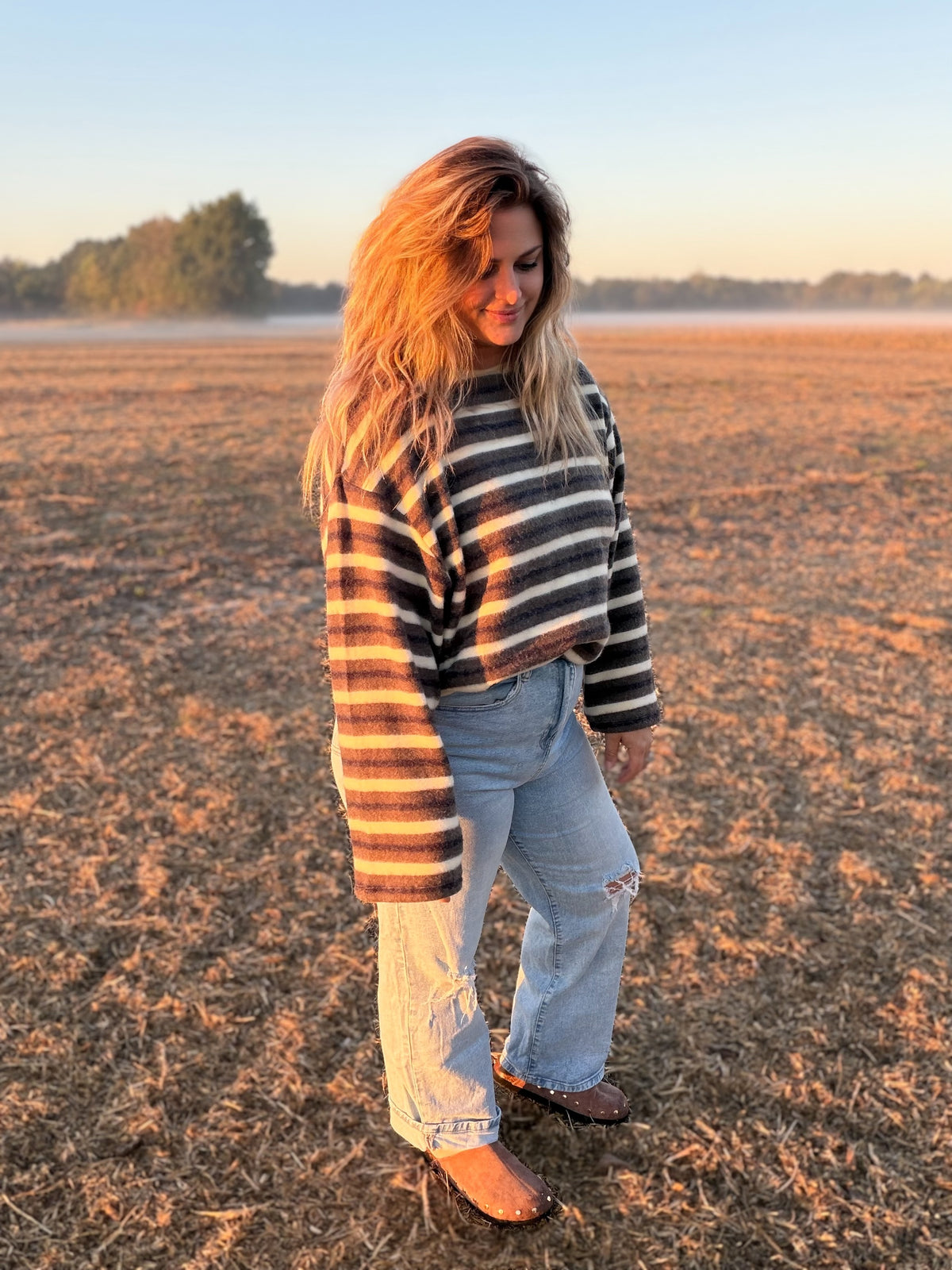 Striped Autumn Top