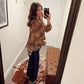 Dessert Bloom Cheetah Top