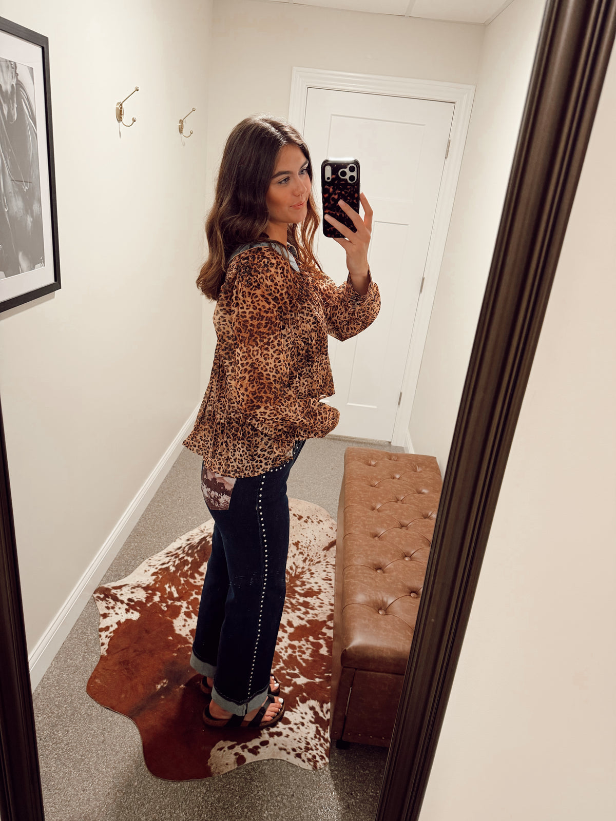 Dessert Bloom Cheetah Top